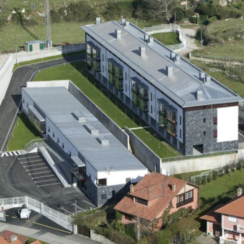 Vista aérea de obra realizada sobre edificio de viviendas