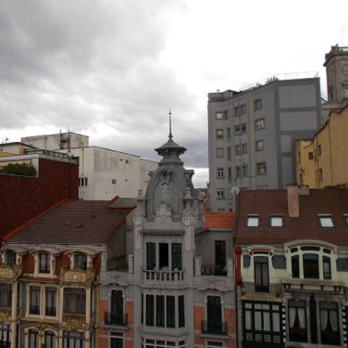 Reforma de cubierta realizada sobre edificios históricos